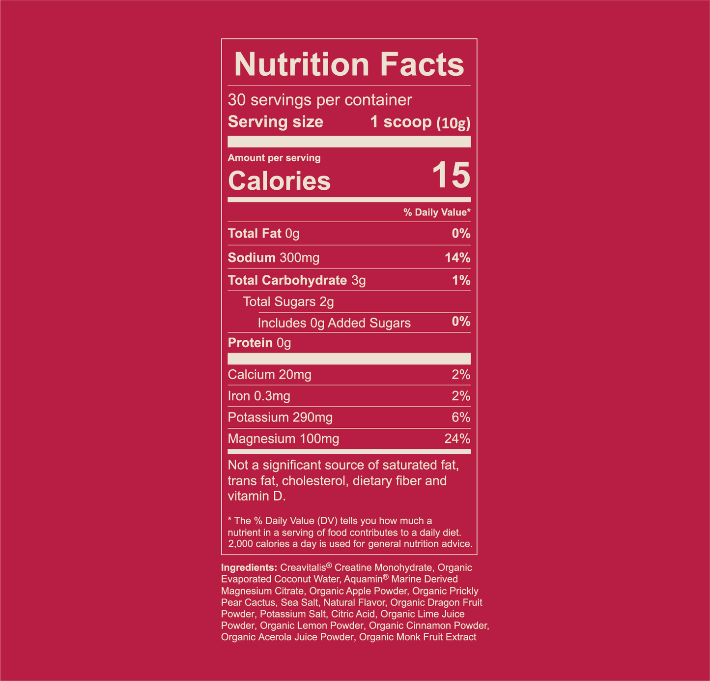 Creatine Cactus Water